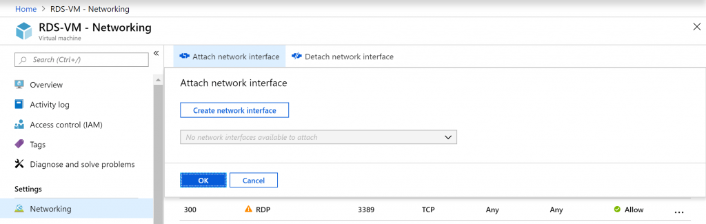 add nic to an azure vm