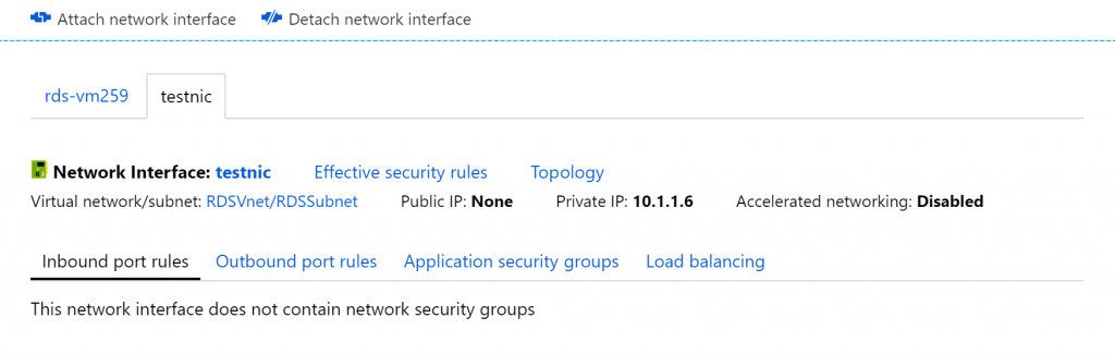 add nic to an azure vm