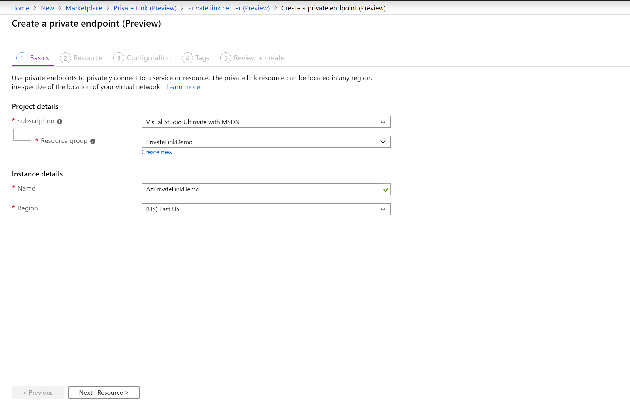 azure private link, azure private endpoint