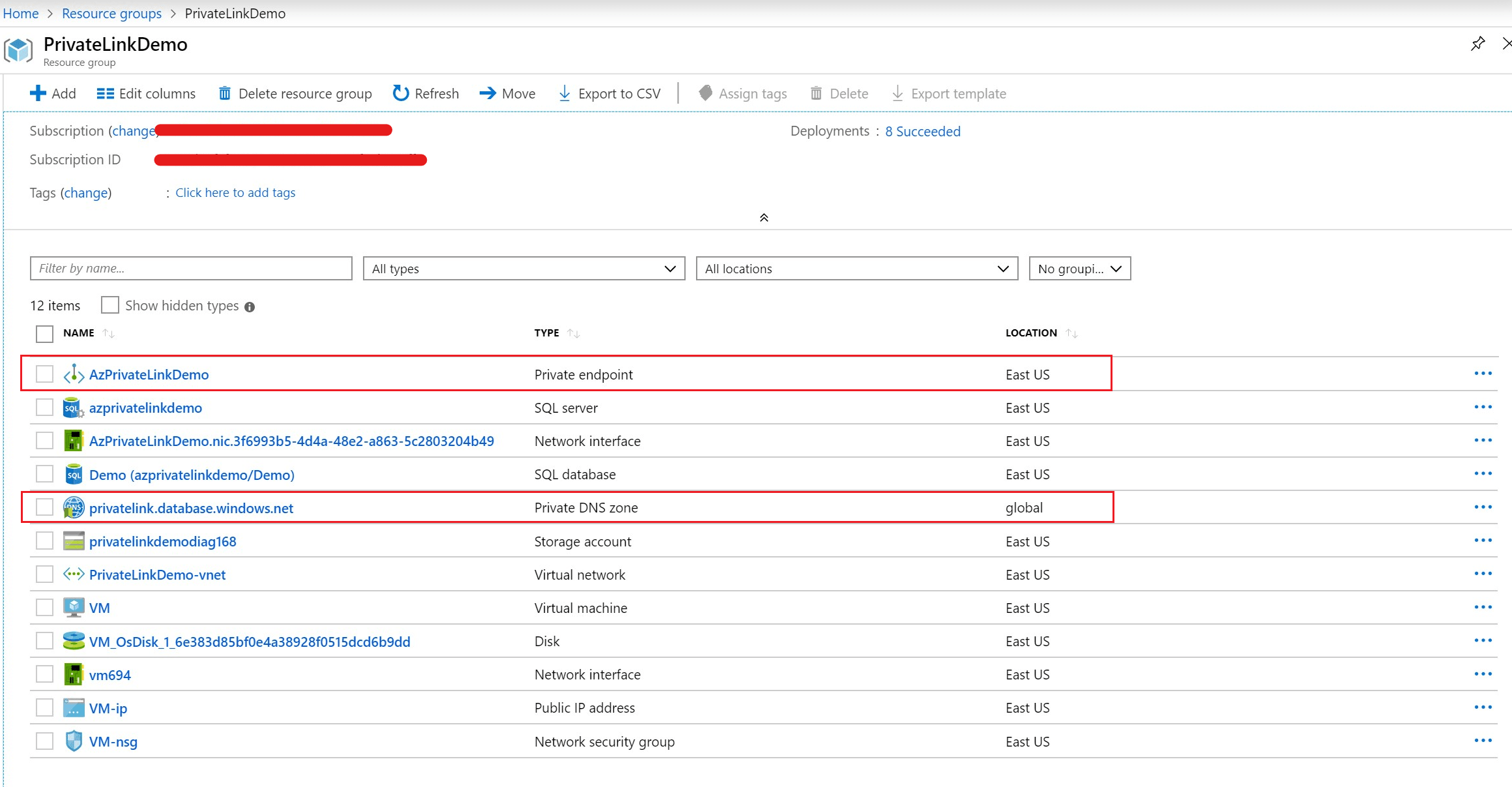 azure private link, azure private endpoint